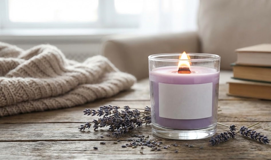 Lavendel Duftkerze