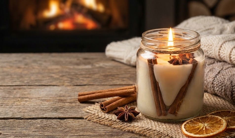 Zimt Duftkerze